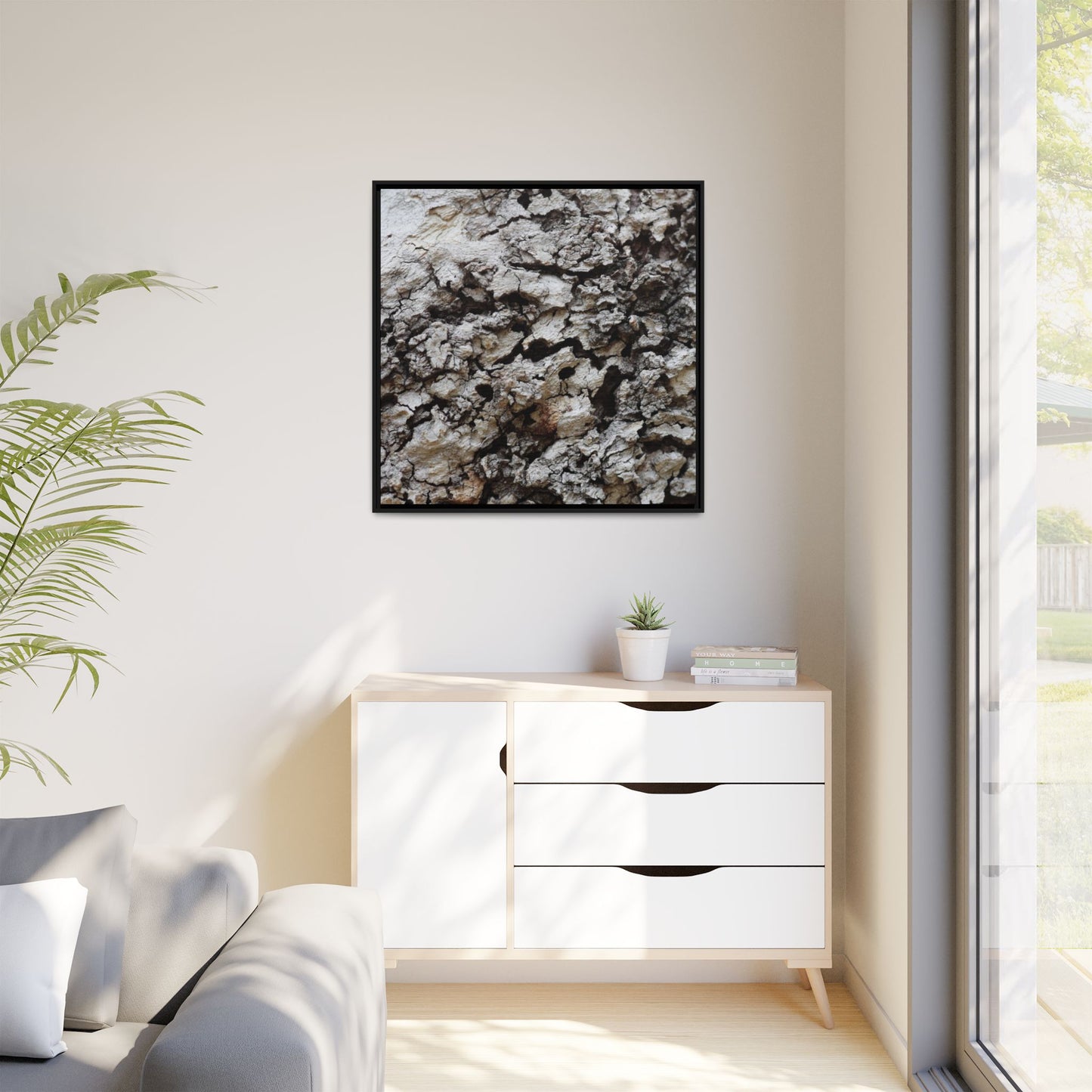 Cracked Terrain - Unique Stretched Canvas Wall Art