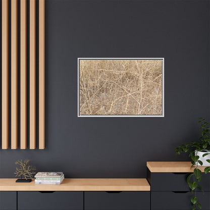 Golden Stalks - Unique Stretched Canvas Wall Art