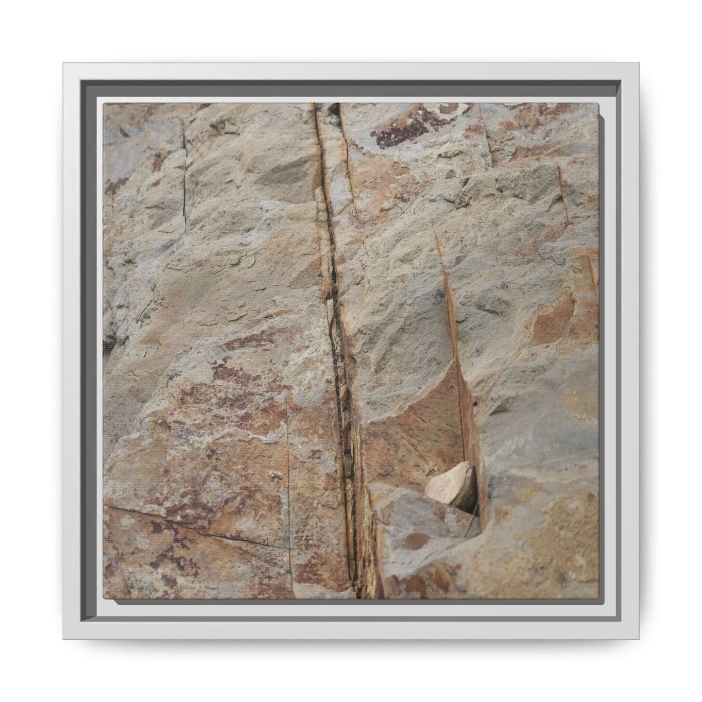 Sedimentary Symphony - Unique Stretched Canvas Wall Art