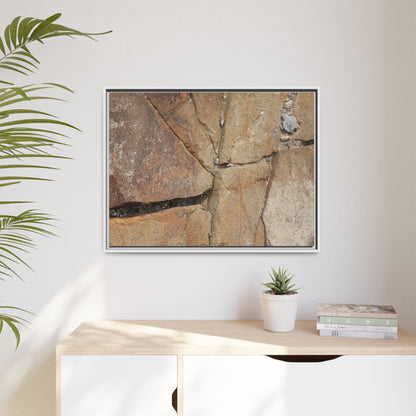 Rusty Crevices - Unique Stretched Canvas Wall Art
