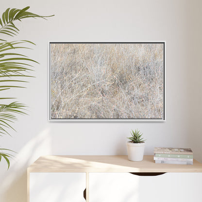 Whispers of Dry Grass - Unique Stretched Canvas Wall Art - Art By Earth