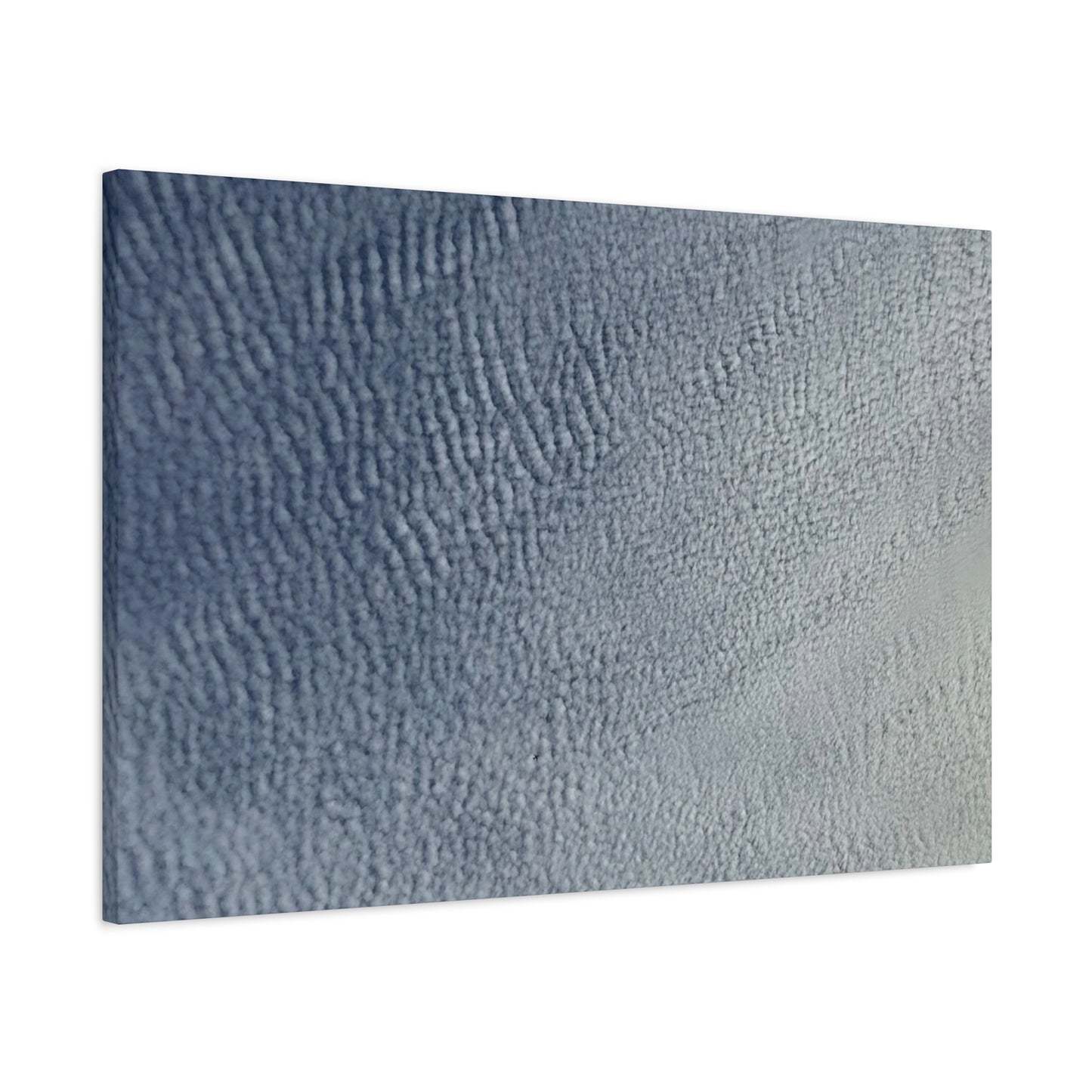 Undulating Whispers of Cerulean - Unique Frameless Canvas Wall Art