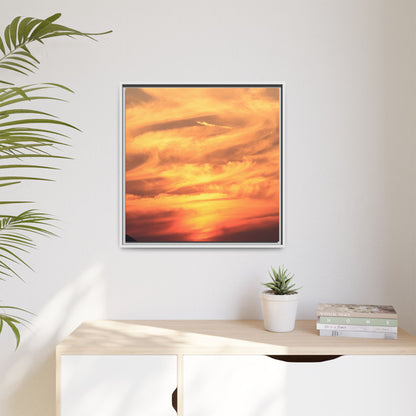 Burning Skies - Unique Stretched Canvas Wall Art