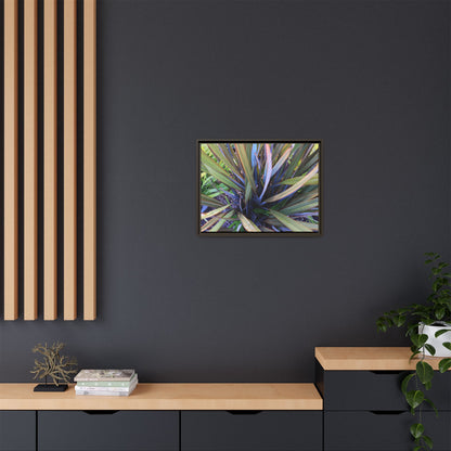 Radiant Leaves - Unique Stretched Canvas Wall Art
