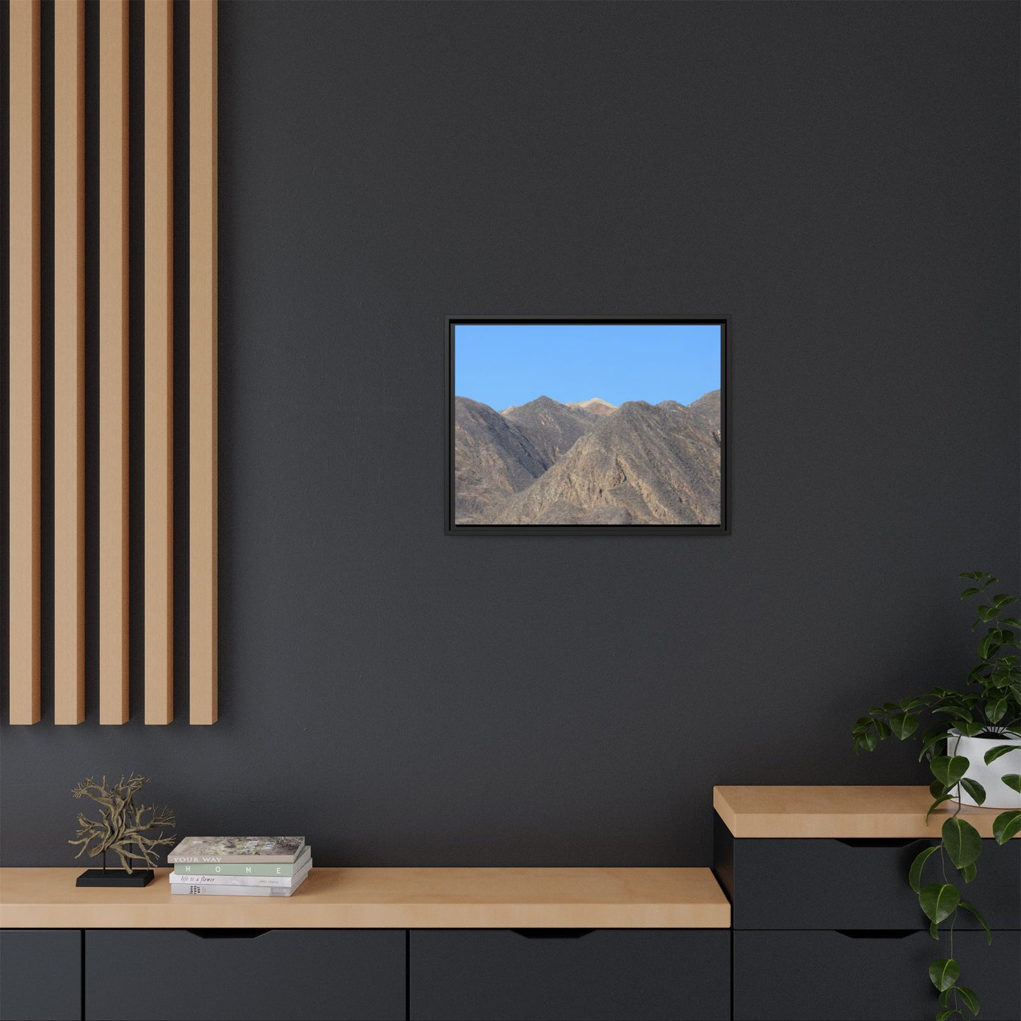Echoes of Barren Peaks - Unique Stretched Canvas Wall Art - Art By Earth