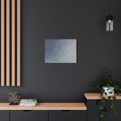 Undulating Whispers of Cerulean - Unique Frameless Canvas Wall Art