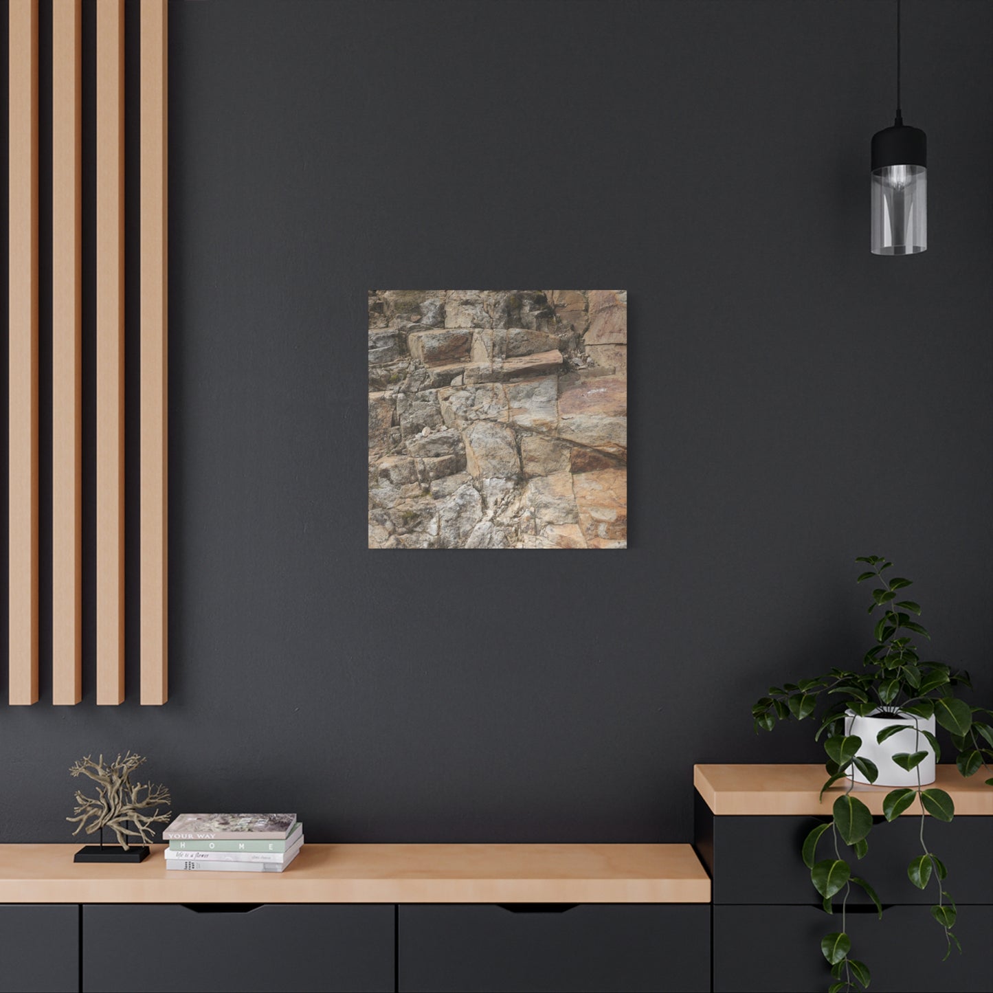 Stone Memories - Unique Frameless Canvas Wall Art
