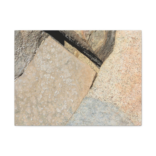 Stone Fragments - Unique Frameless Canvas Wall Art