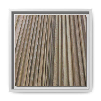 Wooden Whispers - Unique Stretched Canvas Wall Art