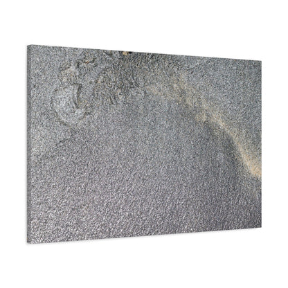Ephemeral Whispers of Granite - Unique Frameless Canvas Wall Art