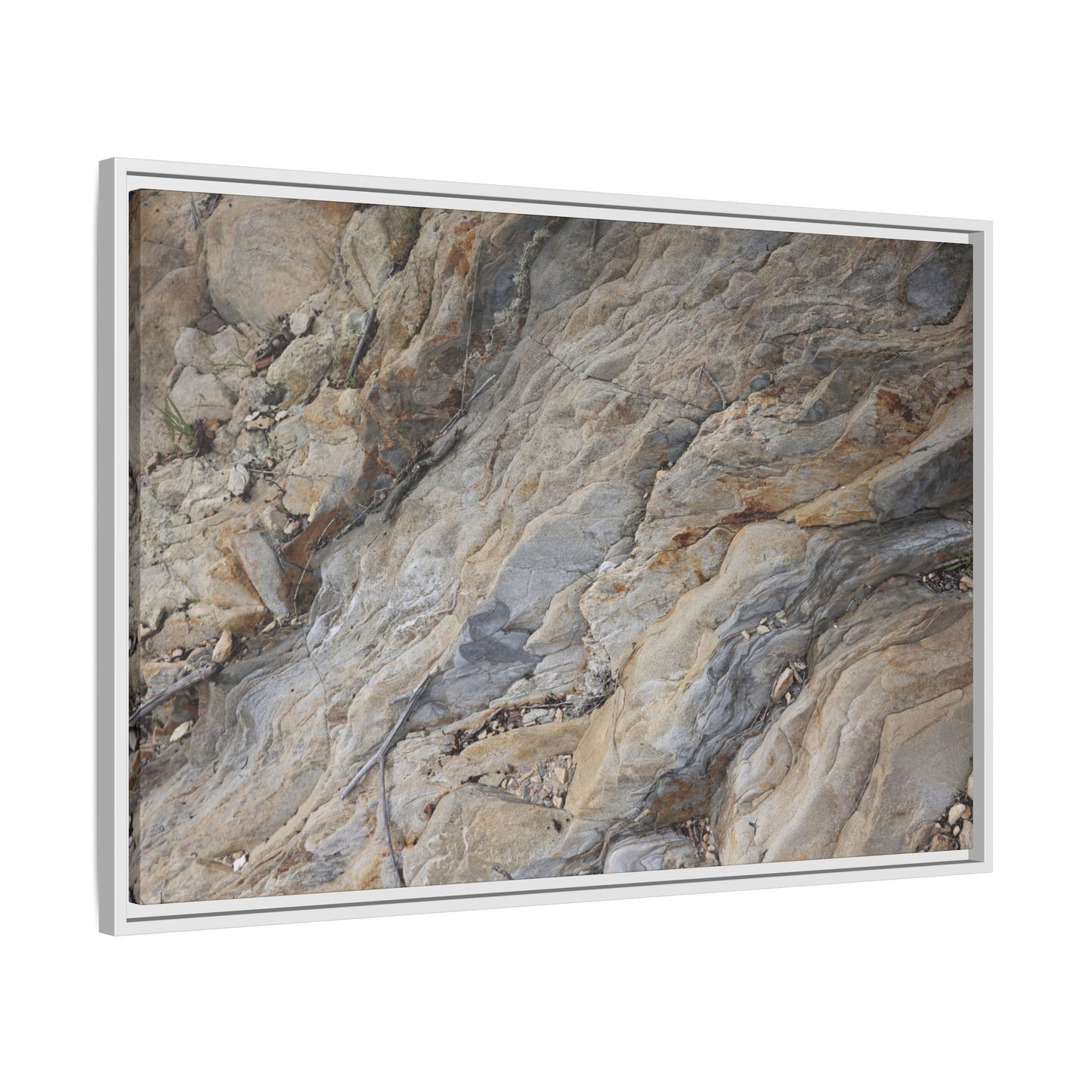 Layers of Earth's History - Unique Stretched Canvas Wall Art