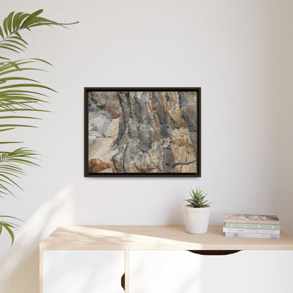 Stone's Silent Symphony - Unique Stretched Canvas Wall Art