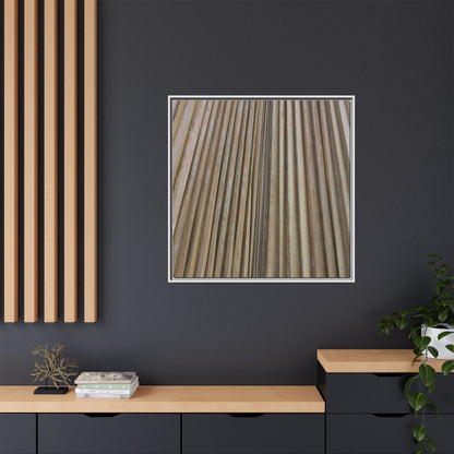Wooden Whispers - Unique Stretched Canvas Wall Art