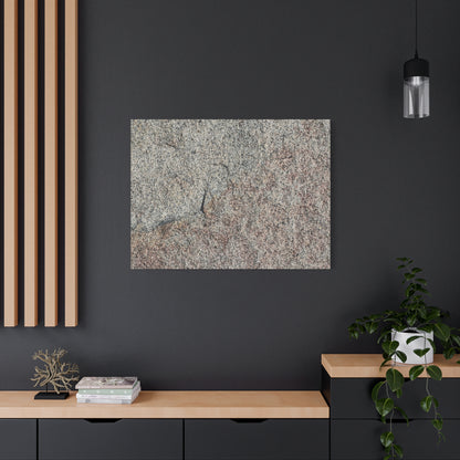 Tectonic Murmur - Unique Frameless Canvas Wall Art