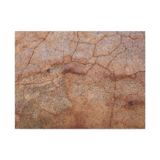 Cracked Earth's Whisper - Unique Frameless Canvas Wall Art