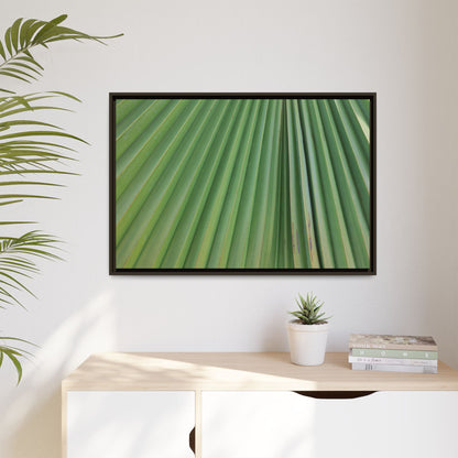 Emerald Rays - Unique Stretched Canvas Wall Art