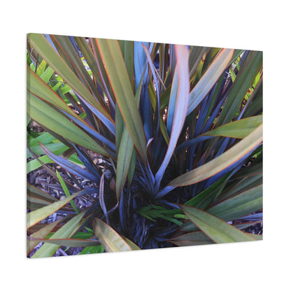 Twisted Blades of Verdant Symphony - Unique Frameless Canvas Wall Art