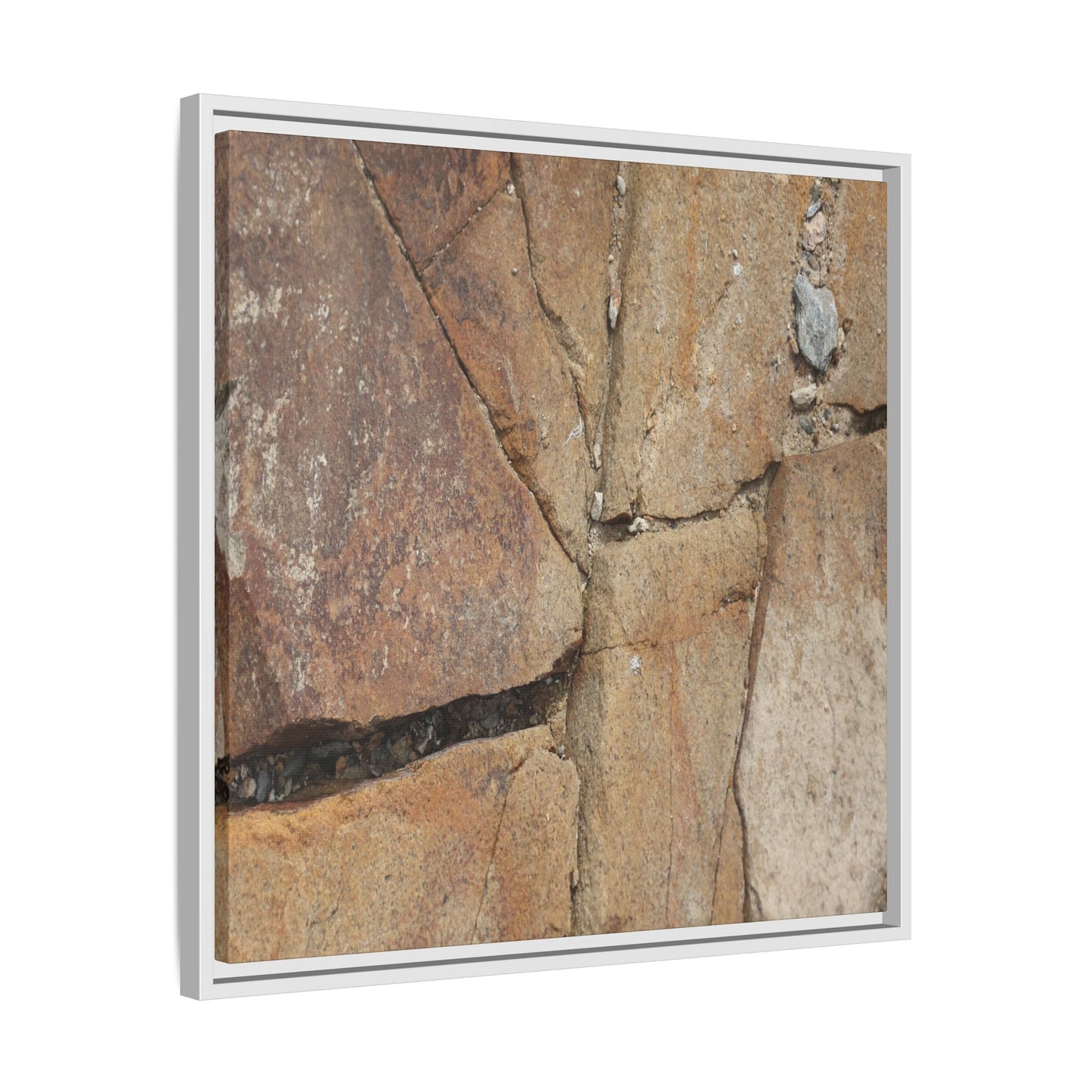 Rusty Crevices - Unique Stretched Canvas Wall Art