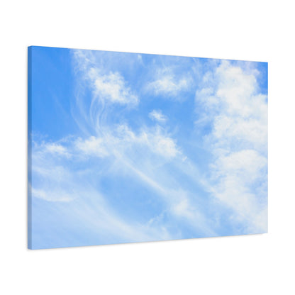 Whispers of Cerulean - Unique Frameless Canvas Wall Art