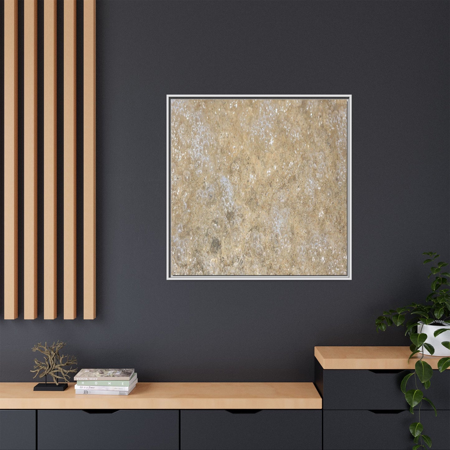 Bubbling Sand - Unique Stretched Canvas Wall Art