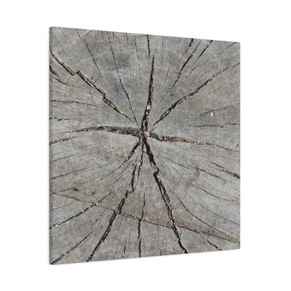Cracked Chronicle - Unique Frameless Canvas Wall Art