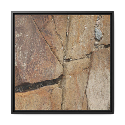 Rusty Crevices - Unique Stretched Canvas Wall Art
