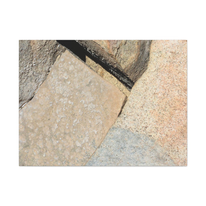 Stone Fragments - Unique Frameless Canvas Wall Art