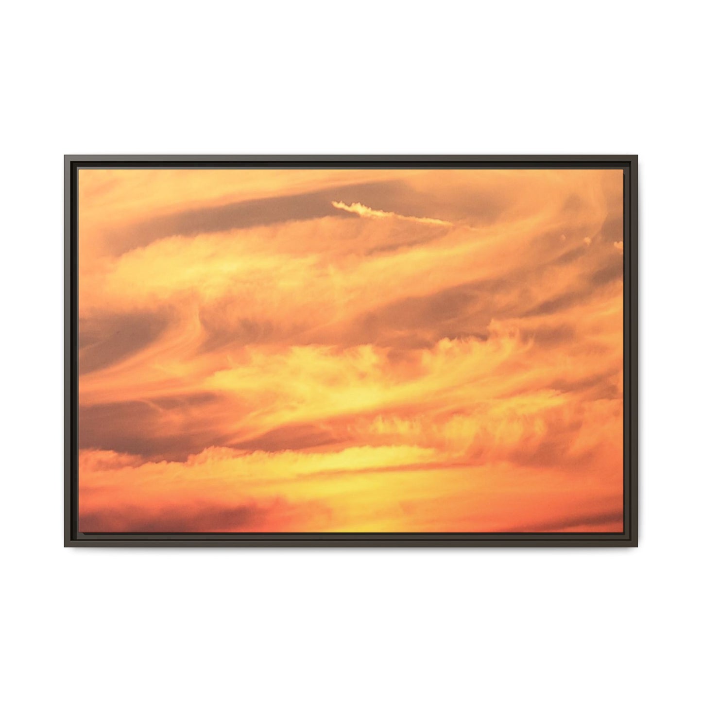 Burning Skies - Unique Stretched Canvas Wall Art