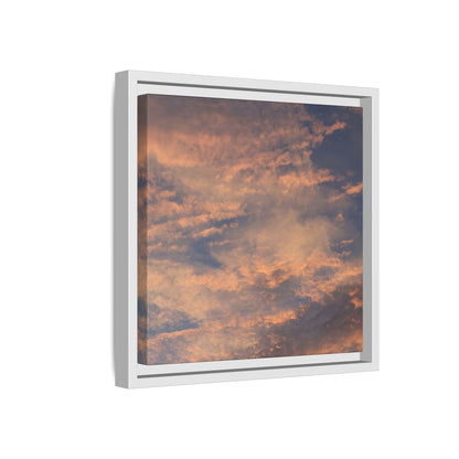 Sunset's Ethereal Canvas - Unique Stretched Canvas Wall Art