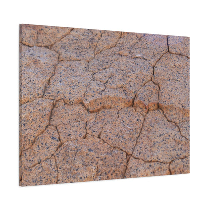 Cracked Earth's Whispers - Unique Frameless Canvas Wall Art