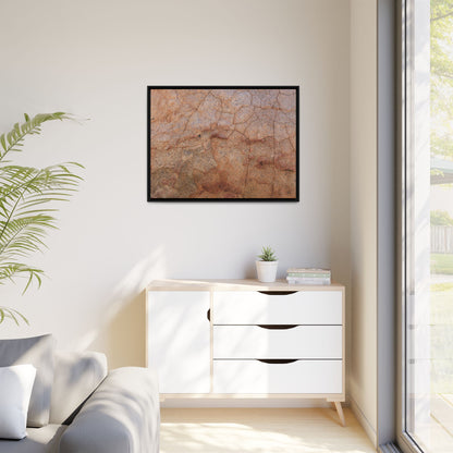 Russet Fissures - Unique Stretched Canvas Wall Art