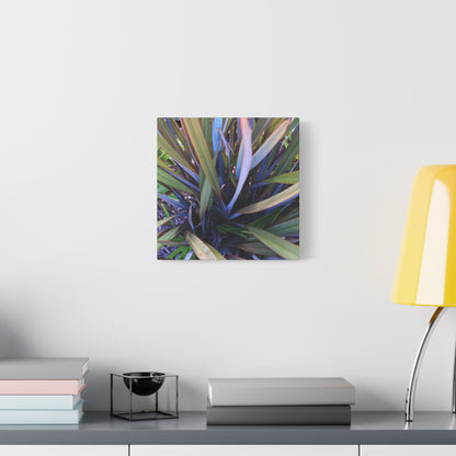 Twisted Blades of Verdant Symphony - Unique Frameless Canvas Wall Art
