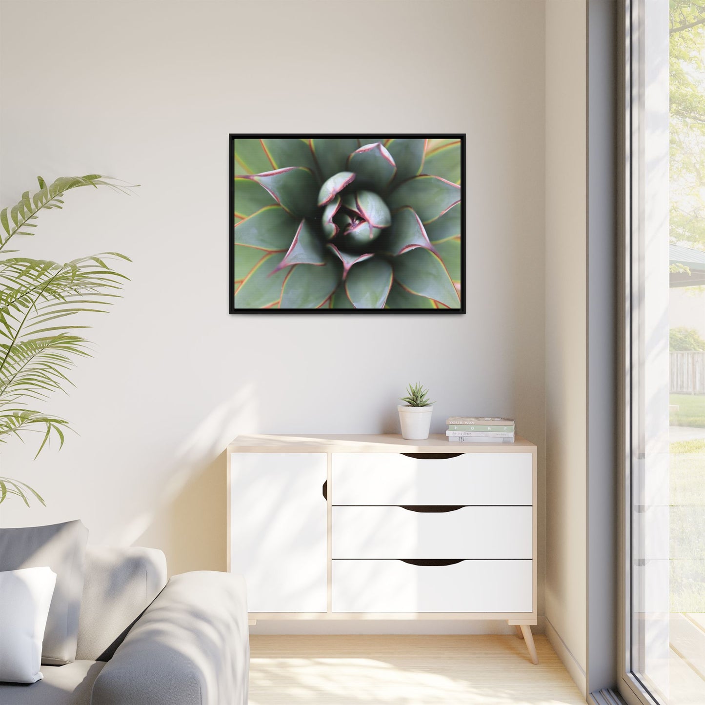 Spiky Elegance - Unique Stretched Canvas Wall Art