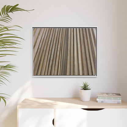 Wooden Whispers - Unique Stretched Canvas Wall Art