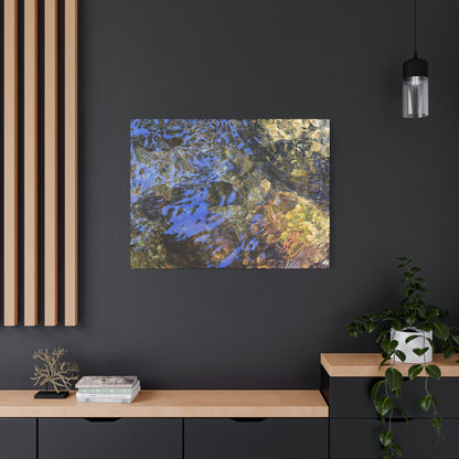 Azure Fragments - Unique Frameless Canvas Wall Art