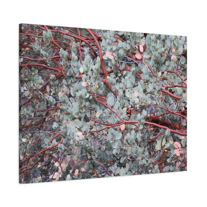 Whispers of Silver and Rust - Unique Frameless Canvas Wall Art