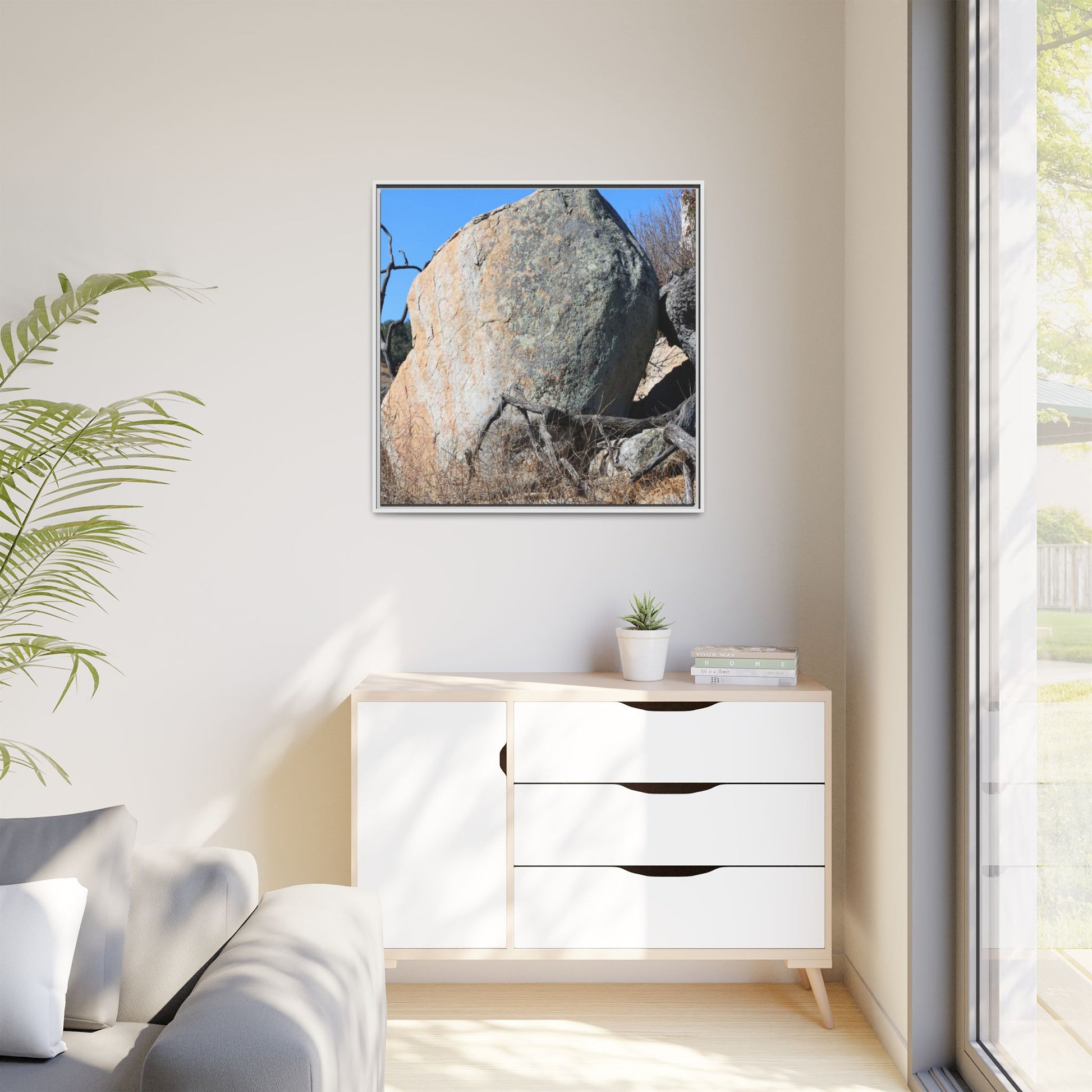 Stony Sentinel - Unique Stretched Canvas Wall Art - Art By Earth