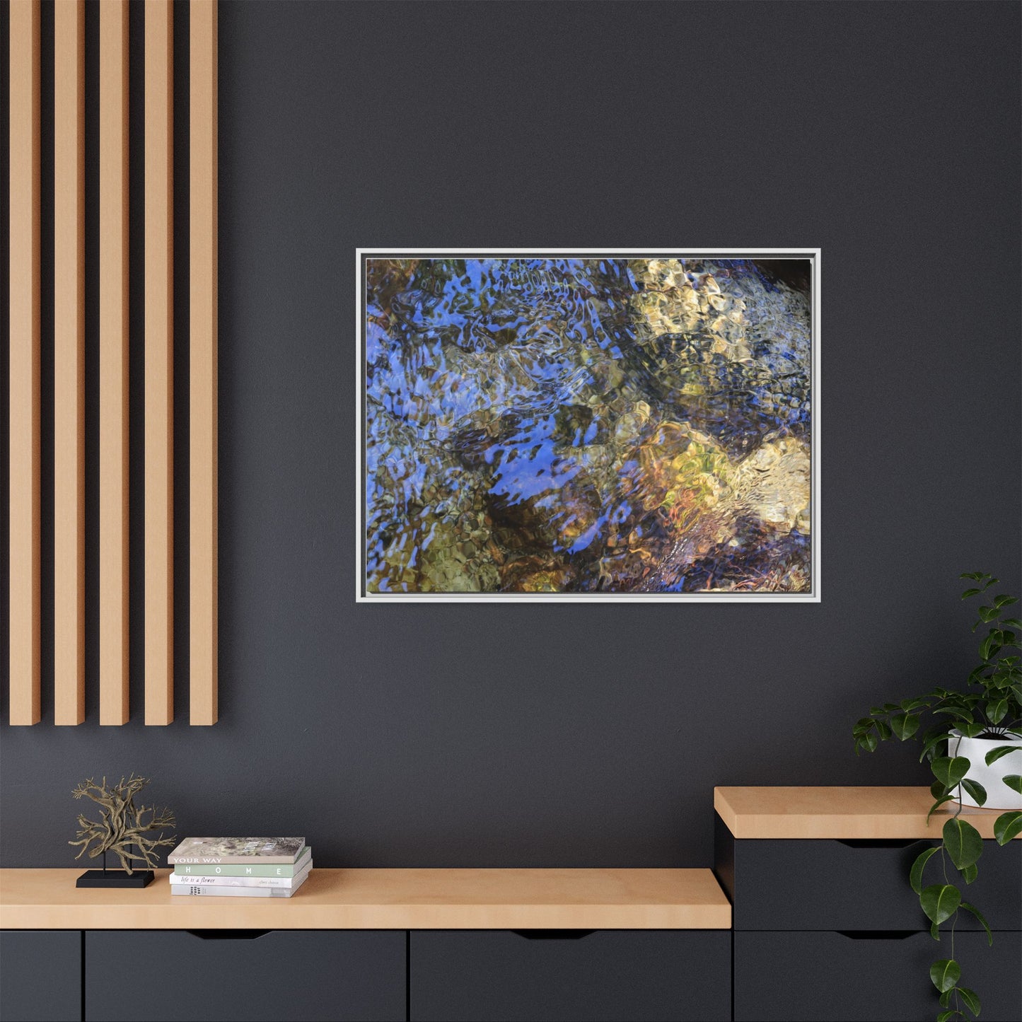 Aquatic Kaleidoscope - Unique Stretched Canvas Wall Art