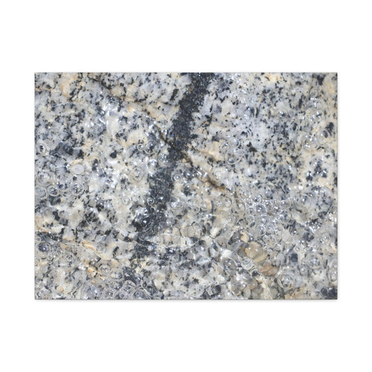 Crystalline Bubbles - Unique Frameless Canvas Wall Art