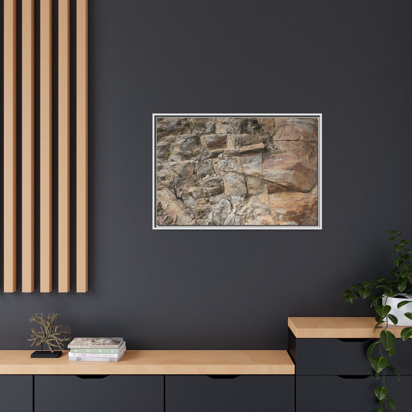 Sandstone Symphony - Unique Stretched Canvas Wall Art