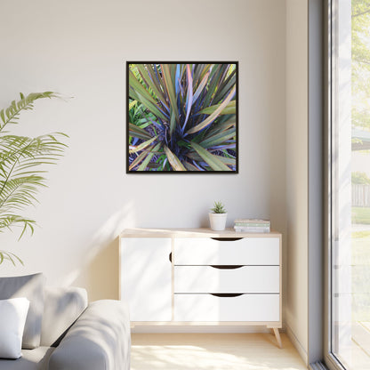 Radiant Leaves - Unique Stretched Canvas Wall Art