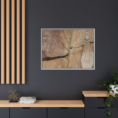 Rusty Crevices - Unique Stretched Canvas Wall Art