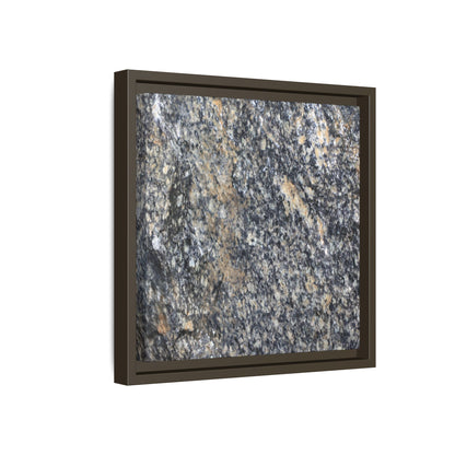 Crystalline Echoes - Unique Stretched Canvas Wall Art