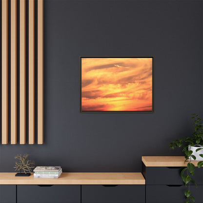 Burning Skies - Unique Stretched Canvas Wall Art