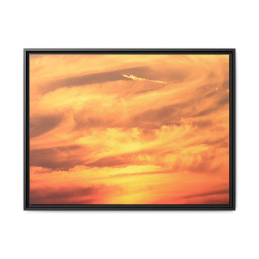 Burning Skies - Unique Stretched Canvas Wall Art