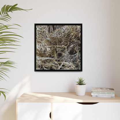 Tangled Whispers of Autumn - Unique Stretched Canvas Wall Art