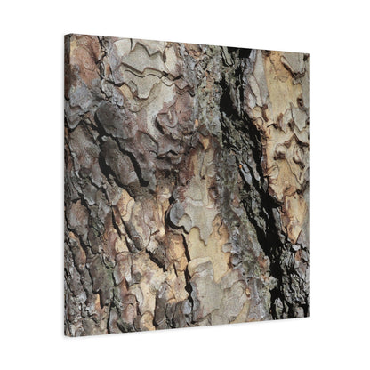 Wooden Labyrinth - Unique Frameless Canvas Wall Art