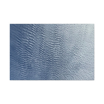 Rippling Echoes of Cerulean Stillness - Unique Frameless Canvas Wall Art
