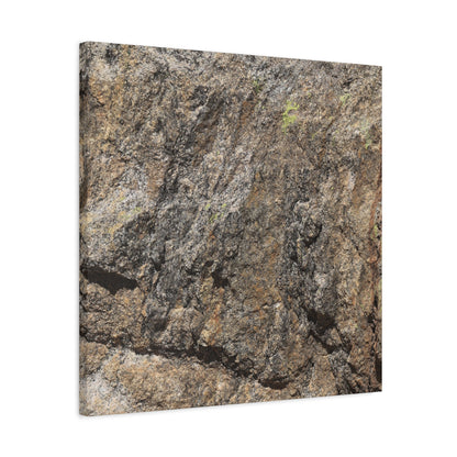 Weathered Stone Secrets - Unique Frameless Canvas Wall Art