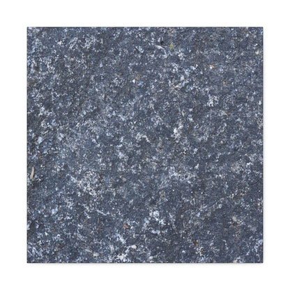 Frozen Whispers of Stone - Unique Frameless Canvas Wall Art